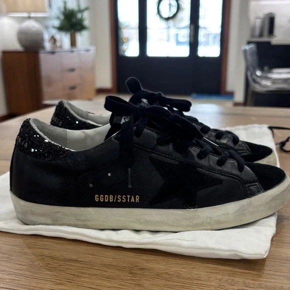 Golden Goose Black and White Sneakers - Picture 5 of 5